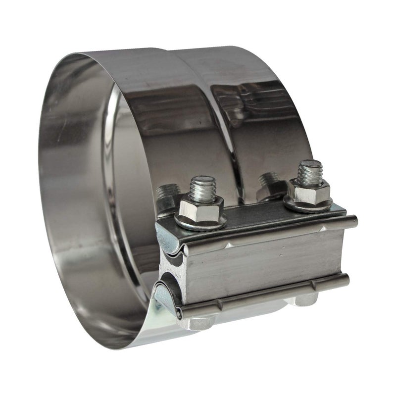 LEDAUT Exhaust Band Clamps 5" Lap Joint - Stainless Steel With 1 Block 2Pcs For 5" Od To 5" Id Exhaust Pipe, Muffler, Elbow And Exhaust Tubing Connection(2 Pack) - Image 3